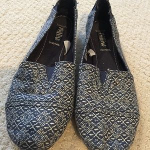 Mad Love Navy Slip Ons